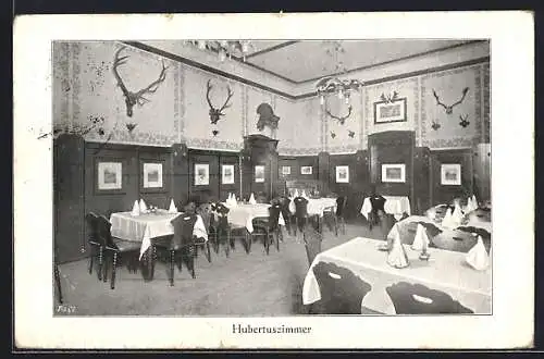 AK Wien, Restaurant St. Hubertus, Hubertus-Zimmer, Mariahilferstrasse 49