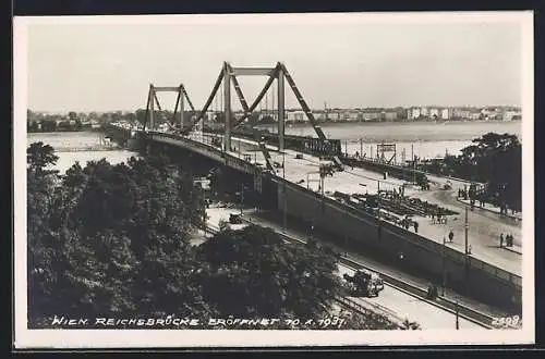 AK Wien, Reichsbrücke, eröffnet 1937