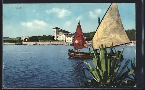 AK Cigale, Fischerboot in Ufernähe