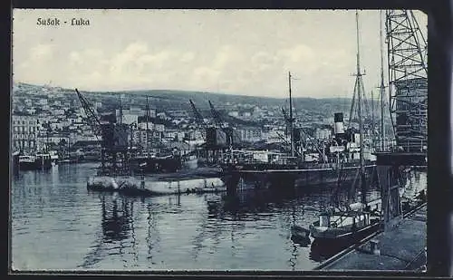 AK Luka /Susak, Partie im Hafen