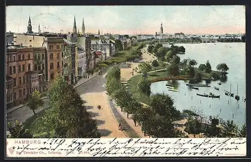 AK Hamburg-St.Georg, An der Alster