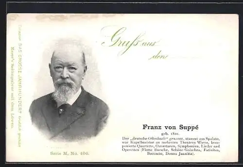 AK Franz von Suppé im Portrait