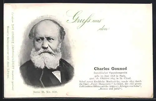 AK Porträtbild von Charles Gounod