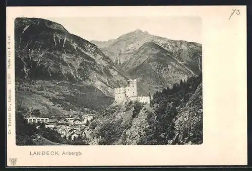 AK Landeck /Arlbergb., Blick auf die Burg