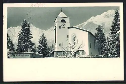 AK Innsbruck, Wallfahrtskirche zur heiligen Theresia vom Kinde Jesu auf der Hungerburg