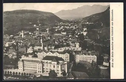 AK Feldkirch, Gesamtansicht mit Blick auf Stella matutina von Südwesten gesehen