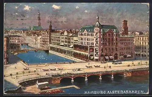 AK Hamburg, Partie bei den Alsterarkaden
