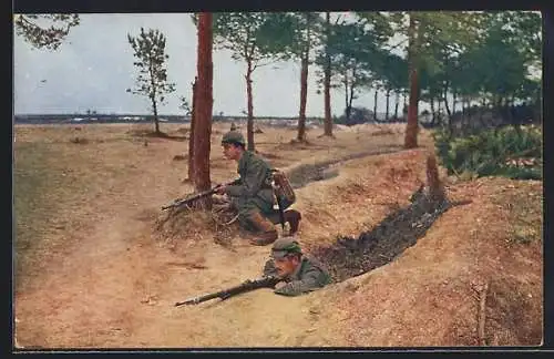 AK Ein vorgeschobener Posten, Infanterie