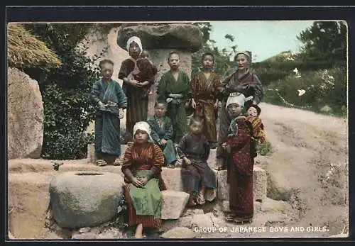 AK Group of Japanese boys and girls