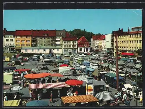 AK Hamburg-Harburg, Wochenmarkt am Sand