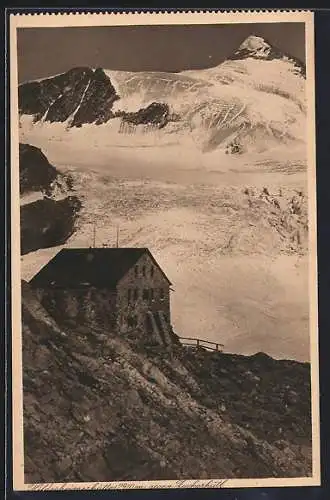 AK Hildesheimer Hütte, Berghütte gegen Zuckerhütl