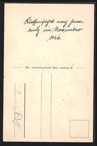 AK Alt-Hamburg, Blick auf Brahms Geburtshaus