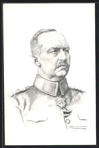 AK Generalleutnant Erich von Ludendorff in Uniform