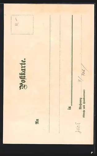 Künstler-AK Otto Strützel: Einödsbach, Panorama mit Mädelegabel & Trettachspitze