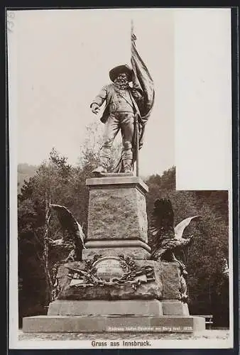 AK Innsbruck, Andreas-Hofer-Denkmal am Berg Isel