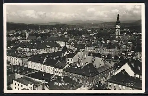 AK Klagenfurt, Ortsansicht aus der Vogelschau