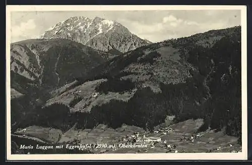 AK Maria Luggau /Oberkärnten, Ansicht mit Eggenkofel