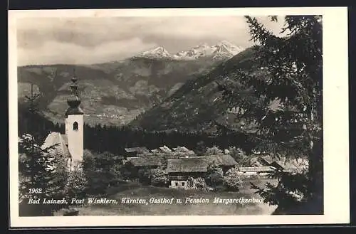 AK Rangersdorf, Bad Lainach, Gasthof und Pension Margarethenbad, Kirche