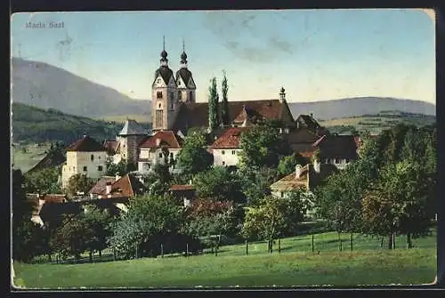AK Maria Saal, Ansicht vom Feld aus