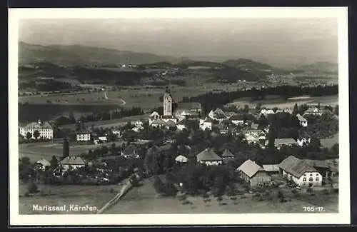 AK Mariasaal, Ortsansicht aus der Vogelschau