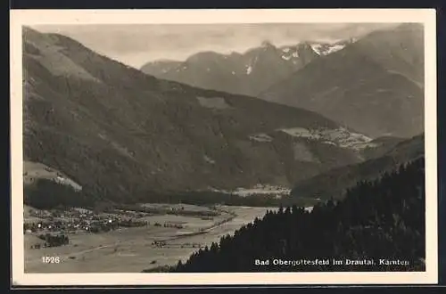 AK Bad Obergottesfeld im Drautal, Ortsansicht aus der Vogelschau