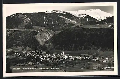 AK Obervellach, Johann Schrodt-Kurort, Gesamtansicht aus der Vogelschau