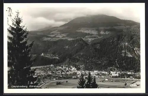 AK Oberdrauburg, Ansicht vom Berg aus