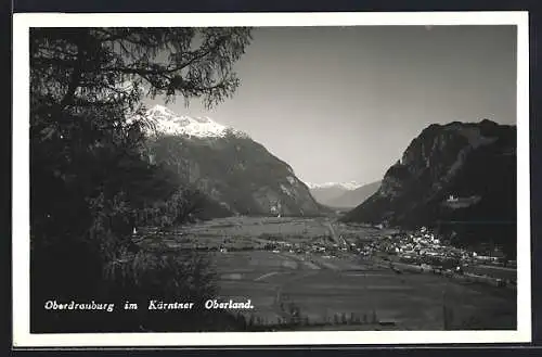 AK Oberdrauburg im Kärntner Oberland, Ortsansicht vom Wald aus