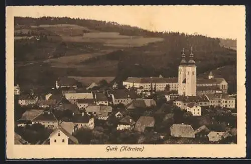 AK Gurk, Teilansicht mit Kirche