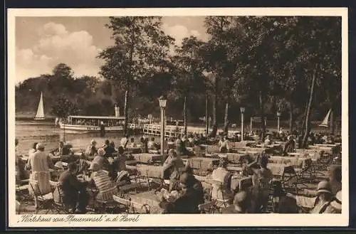 AK Berlin-Wannsee, Wirtshaus zur Pfaueninsel a. d. Havel