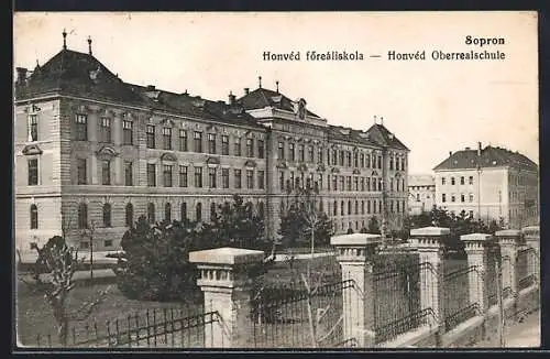 AK Sopron, Honvéd Oberrealschule mit Anlage