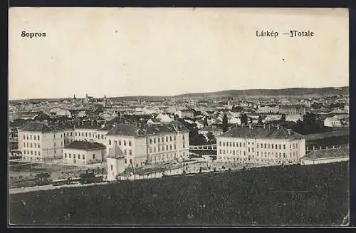 AK Sopron, Totalansicht aus der Vogelschau