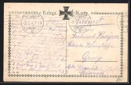 Künstler-AK Kreuzer Emden versenkt einen englischen Dampfer im Indischen Ozean, Ostasiengeschwader