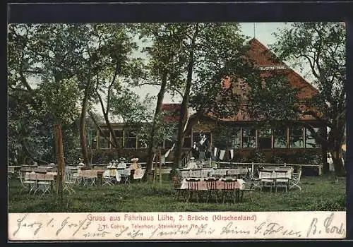 AK Lühe / Altenland, Fährhaus, 2. Brücke (Kirschenland)