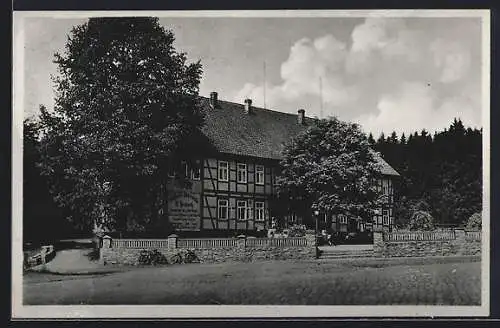 AK Herzberg a. Harz, Gasthaus und Pension Aschenhütte v. W. Heimsoth