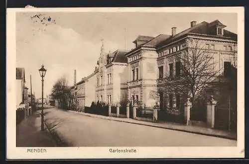 AK Menden / Sauerland, Villen in der Gartenstrasse