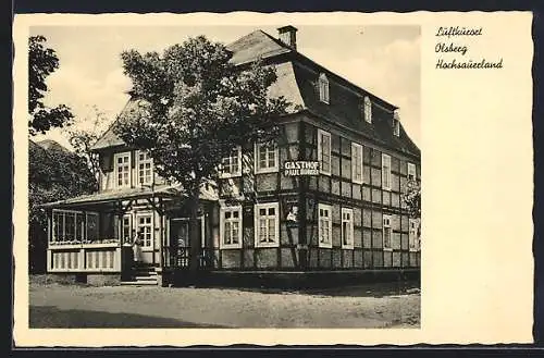 AK Olsberg /Hochsauerland, Gasthof und Pension Paul Burger