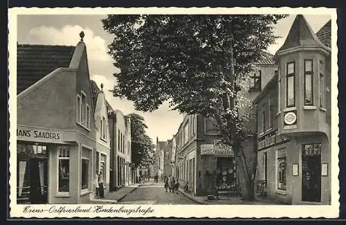 AK Esens i. Ostfriesland, Blick in die Hindenburgstrasse