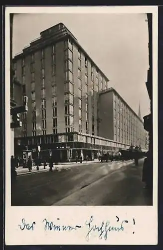 Foto-AK Wien, Hochhaus in der Herrengasse