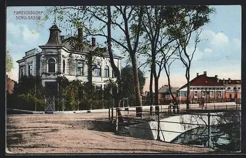 AK Ebreichsdorf, Flusslauf an der Schulgasse