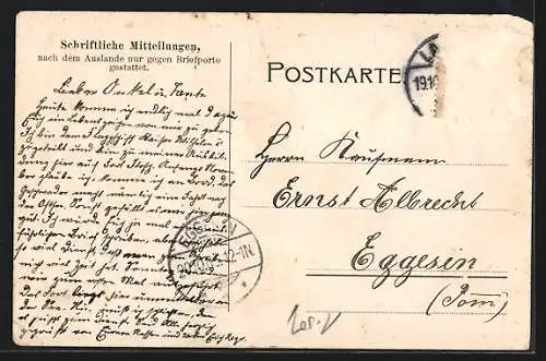 AK Kriegsschiff SMS Kaiser Wilhelm II. unter Volldampf