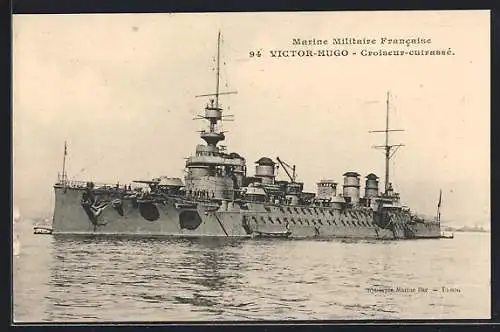 AK Croiseur-cuirassé Victor Hugo, Marine Militaire Francaise, Kriegsschiff