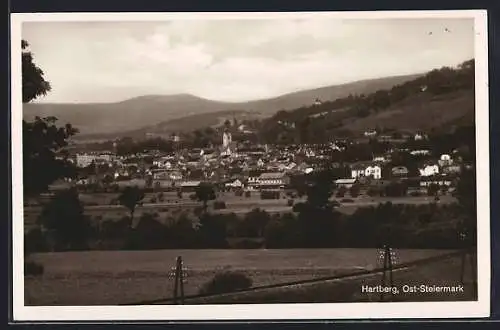 AK Hartberg /Ost-Steiermark, Ortsansicht aus der Ferne