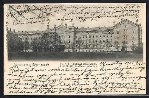 AK Eisenstadt, Blick auf die K. u. K. Militär-Unterrealschule