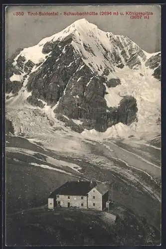 AK Schaubachhütte, Berghütte im Suldental mit Königsspitze