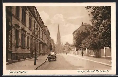 AK Kaiserslautern, Königstrasse und Marienkirche