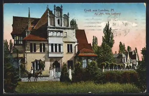 AK Landau /Pf., Strasse An 44, Villa Ludowici