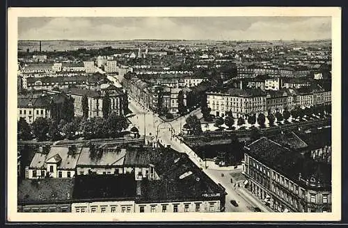 AK Königgrätz /Hradec Kralove, Stadtansicht von oben