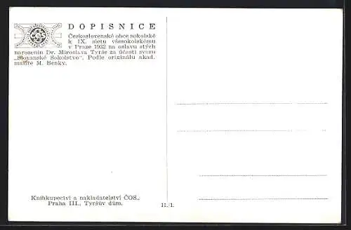 AK Prag, Sokol, IX. Turnfest 1932, Gruppenbild