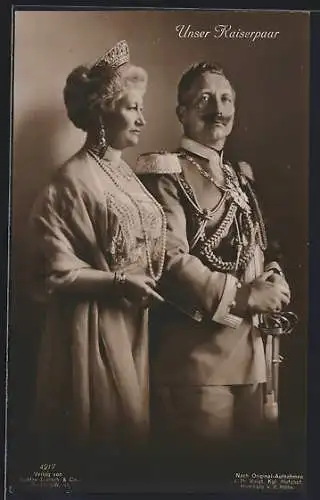 AK Kaiser Wilhelm II. und Kaiserin Auguste Viktoria